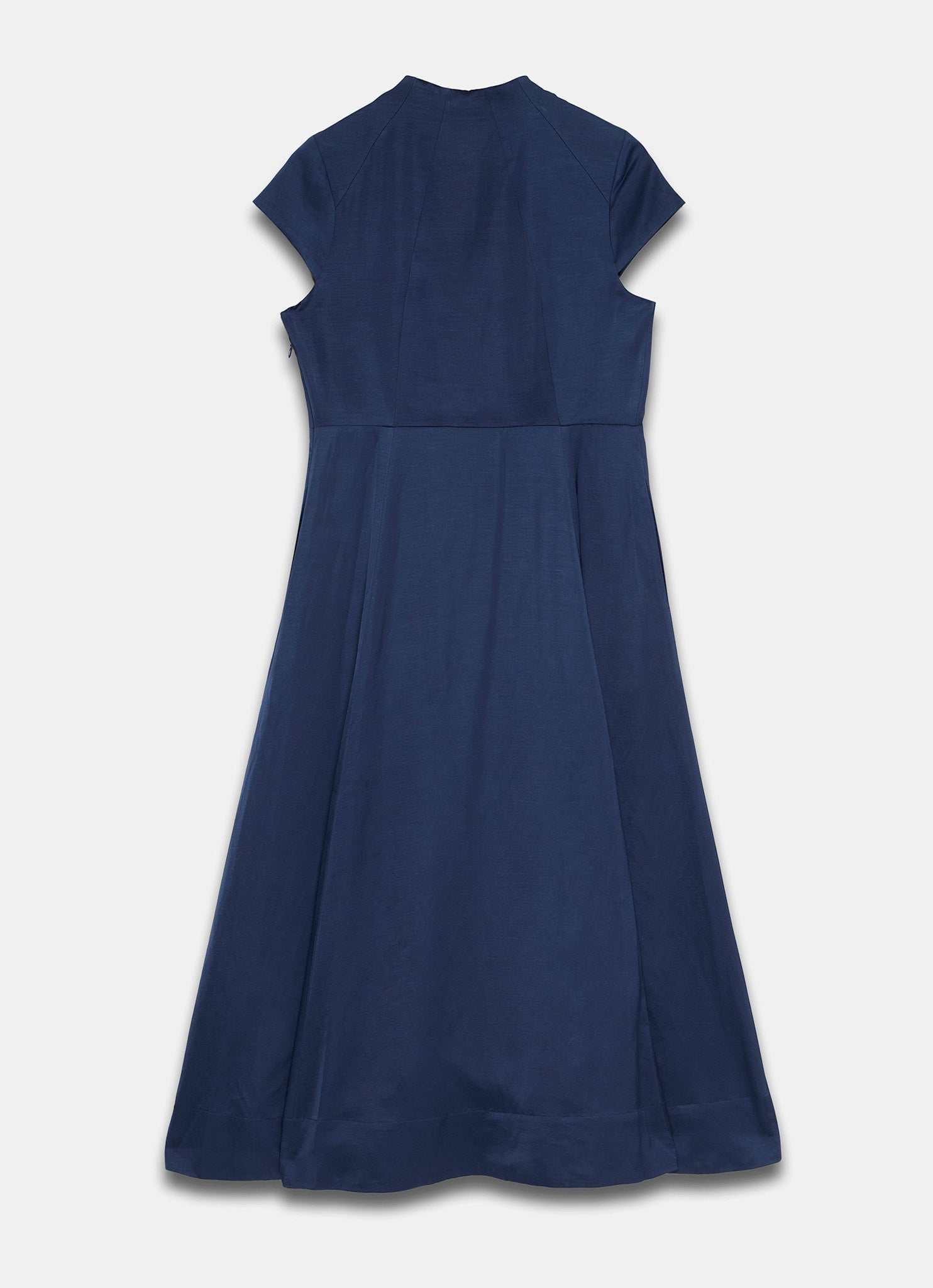 Navy Midi Shirt Dress