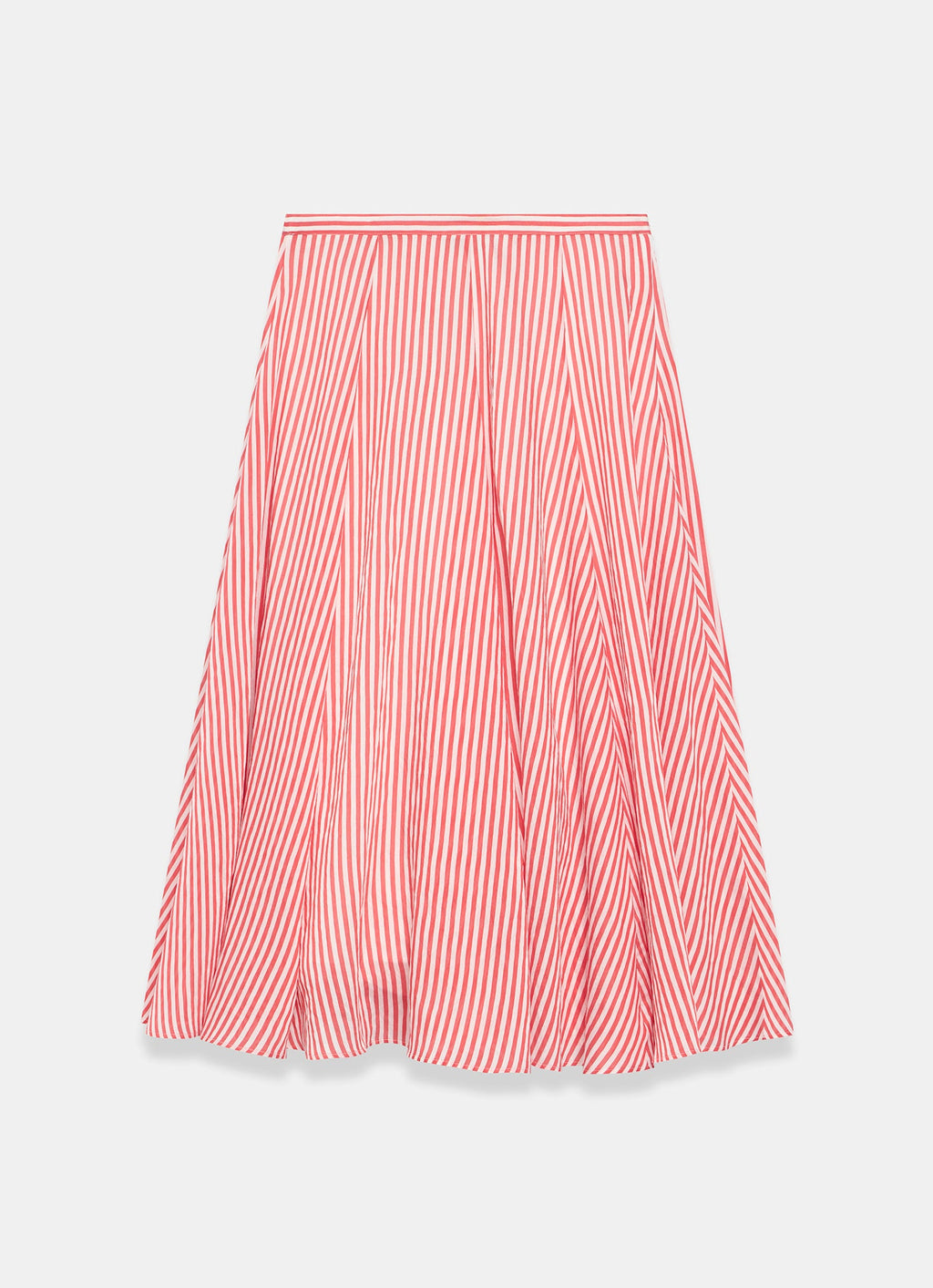 Red Stripe Maxi Skirt