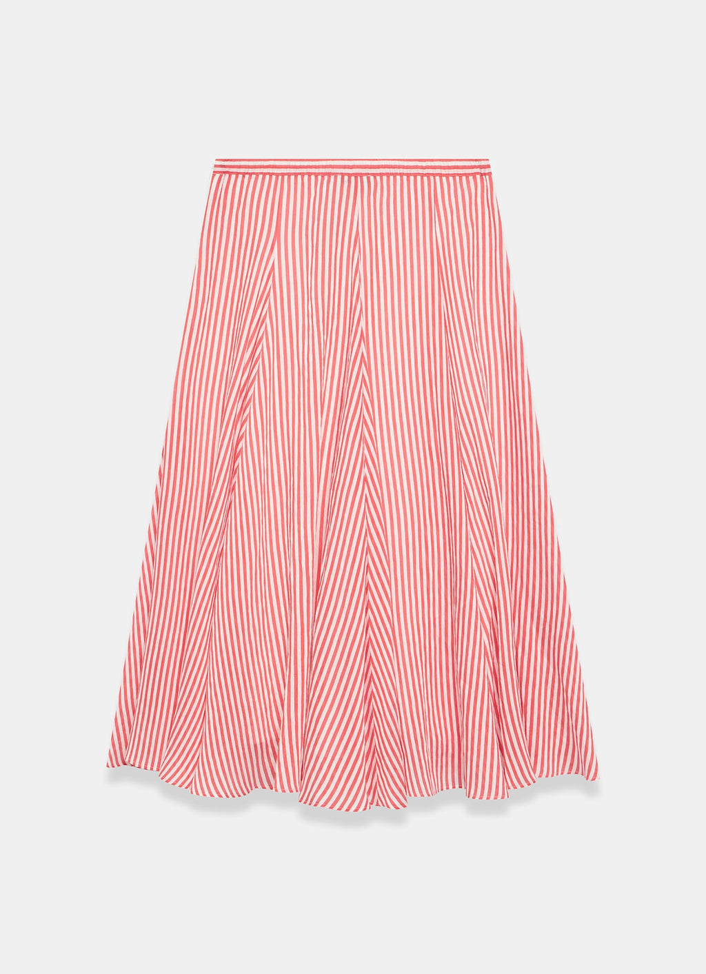 Red Stripe Maxi Skirt