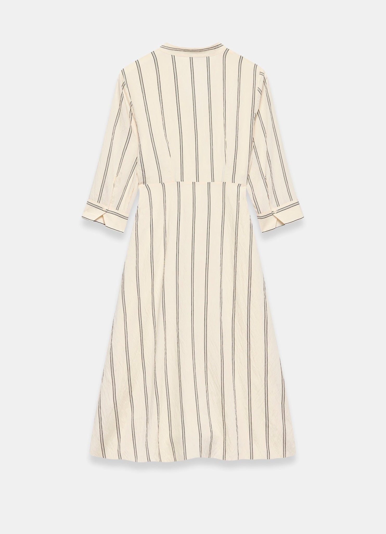 Neutral Striped Midi Dress